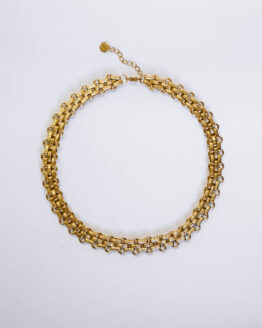 Gold-plated stylish chain necklace - GG UNIQUE