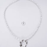 Pearl necklace with unique 925 silver detail - GG UNIQUE