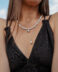 freshwater pearl necklace with chain and pearl – GG UNIQUE
