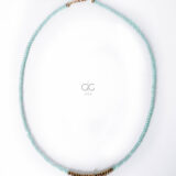 Green crystal necklace with heart – GG UNIQUE