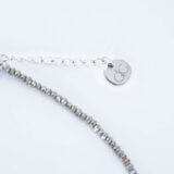 Grey crystal necklace with shell heart – GG UNIQUE