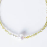 Yellow zircon bracelet with hematite and freshwater pearl – GG UNIQUE