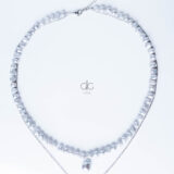 freshwater pearl necklace with chain and pearl – GG UNIQUE