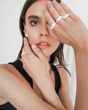 Irregular Shape Silver Ring - GG UNIQUE