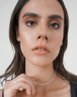 Silver Necklace With Hearts - GG UNIQUE