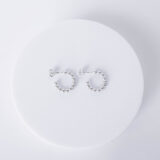 Silver Hoop Earrings with Bubbles - GG UNIQUE