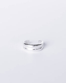 Double Silver Ear Cuff - GG UNIQUE