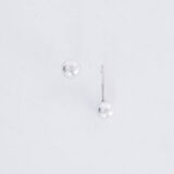 Asymmetric Silver Bubble Earrings