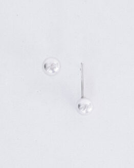 Asymmetric Silver Bubble Earrings