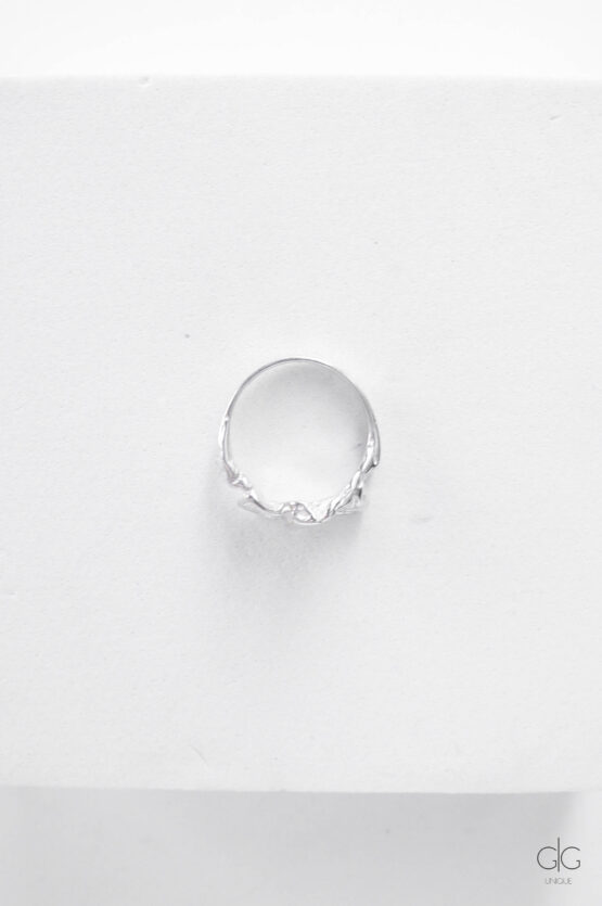 Irregular Shape Silver Ring - GG UNIQUE