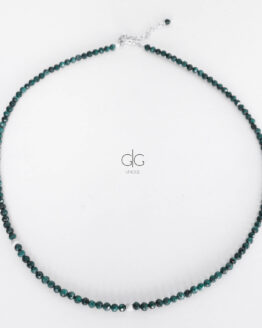 Malachite Stones Necklace With Silver Details - GG UNIQUE