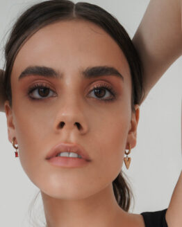 Versatile Heart and Zircon earrings - GG UNIQUE