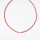 Red Zircon Necklace with 925 Silver Heart - GG UNIQUE