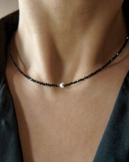 Spinel Stone Necklace with 925 Silver Heart - GG UNIQUE