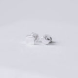 925 Silver heart and cube earrings - GG UNIQUE