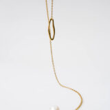 Long gold-plated stainless steel necklace - GG UNIQUE