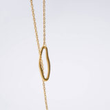 Long gold-plated stainless steel necklace - GG UNIQUE