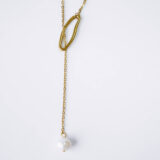Long gold-plated stainless steel necklace - GG UNIQUE
