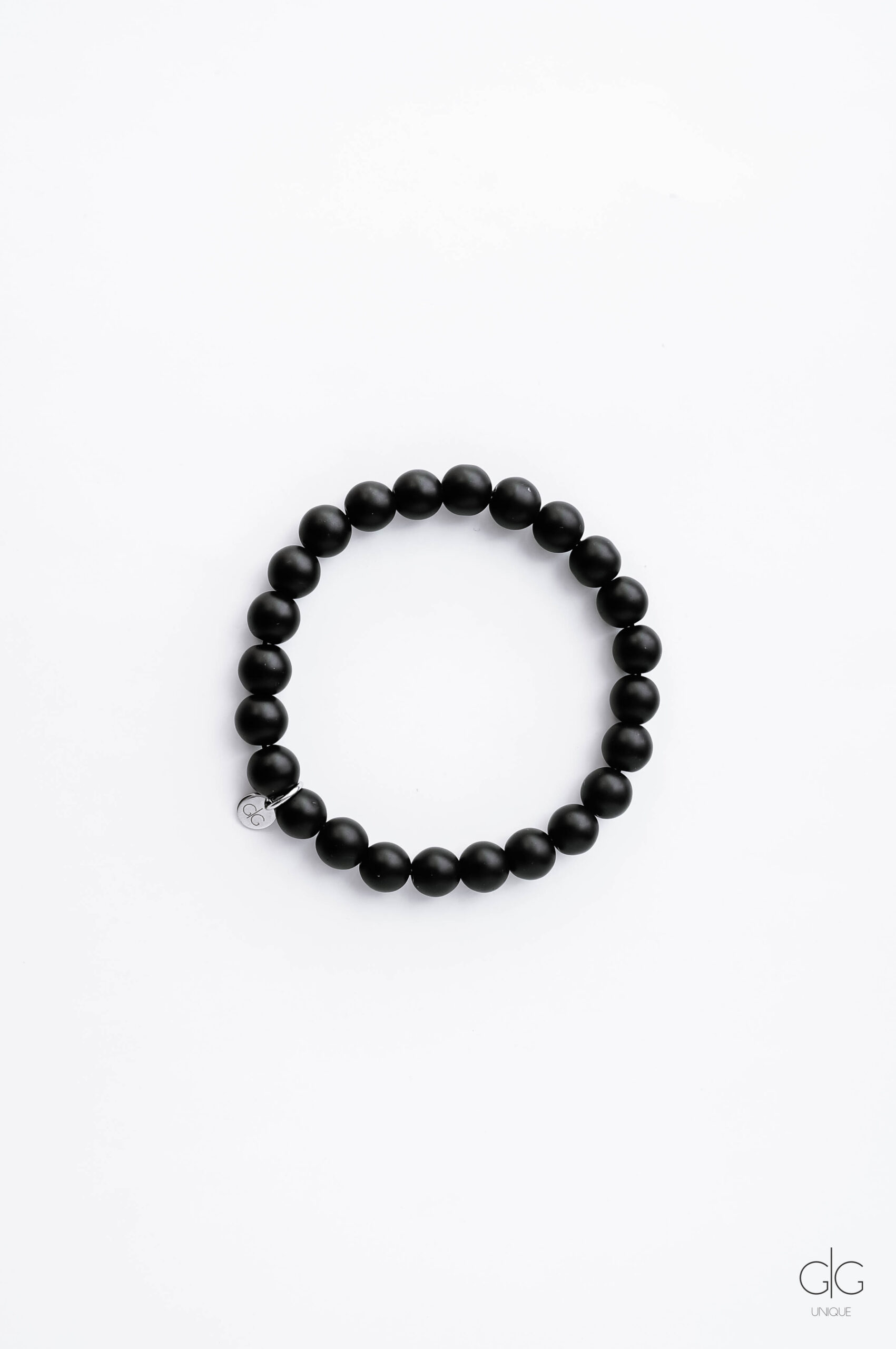 Black Onyx Stone Bracelet for Man - GG UNIQUE