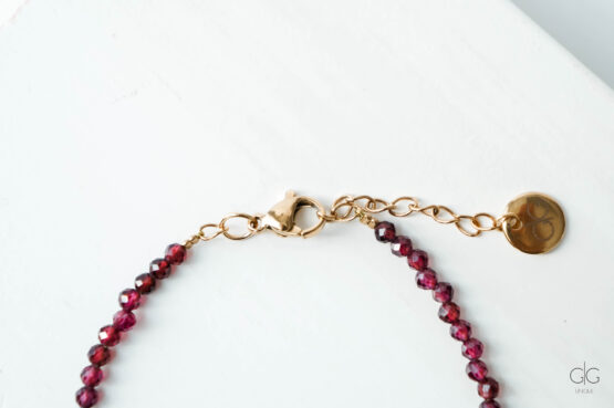 Garnet stone bracelet - GG UNIQUE