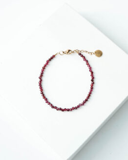 Garnet stone bracelet - GG UNIQUE