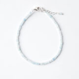 aquamarine stone bracelet with 925 silver - GG Unique