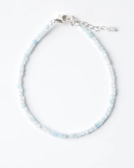 aquamarine stone bracelet with 925 silver - GG Unique