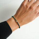 Malachite stone bracelet with 925 silver - GG UNIQUE