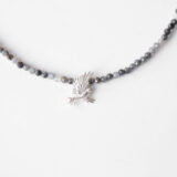 Tanzanite stone necklace with 925 silver bird pendant - GG UNIQUE