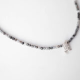Tanzanite stone necklace with 925 silver bird pendant - GG UNIQUE