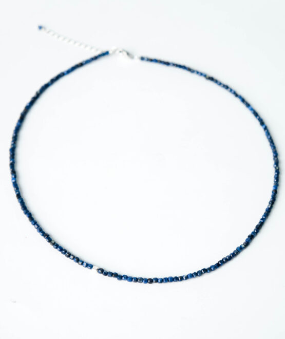 Lazurite stone necklace with 925 silver - GG UNIQUE