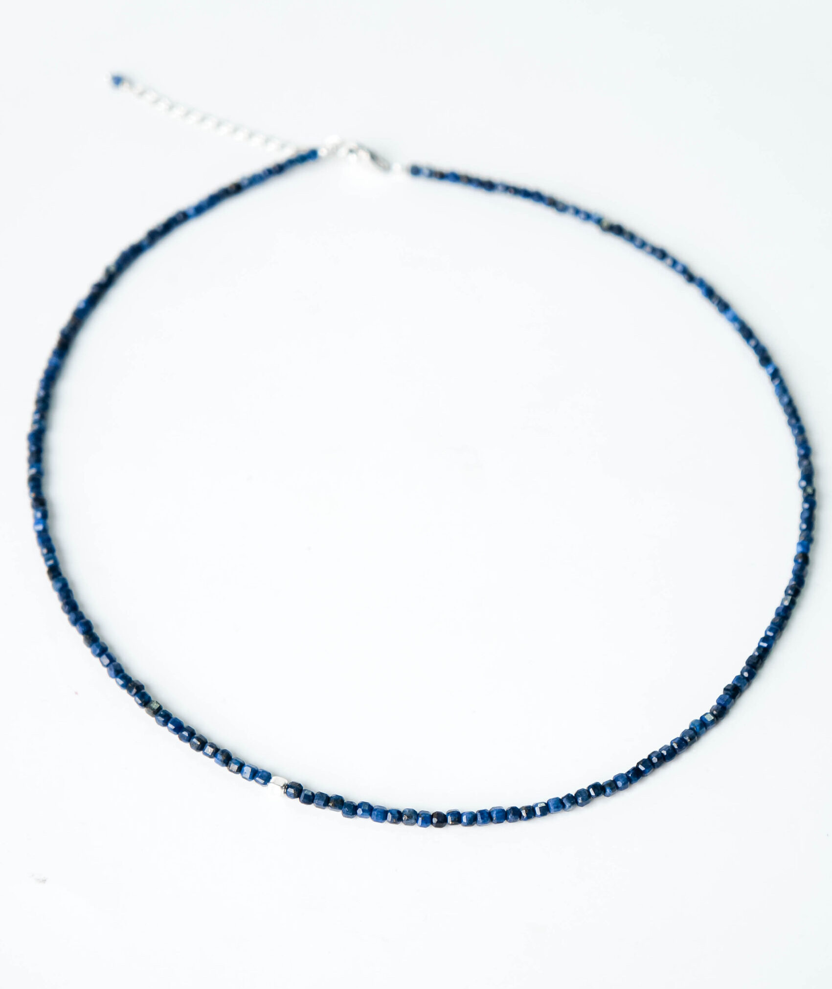 Lazurite stone necklace with 925 silver - GG UNIQUE