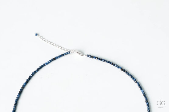 Lazurite stone necklace with 925 silver - GG UNIQUE