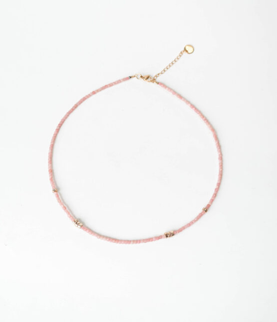 Pink Opal Stone Necklace - GG UNIQUE