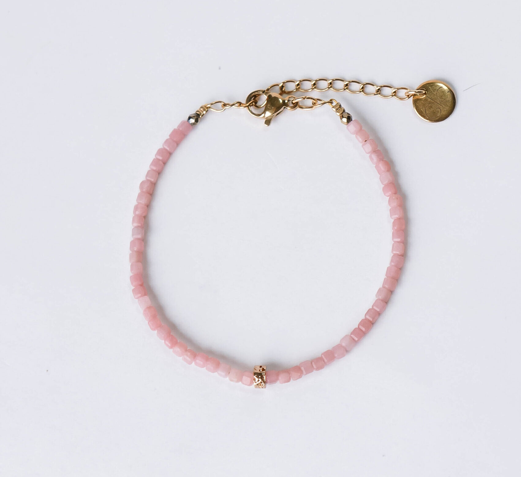 Pink opal stone bracelet - GG UNIQUE