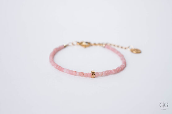 Pink opal stone bracelet - GG UNIQUE