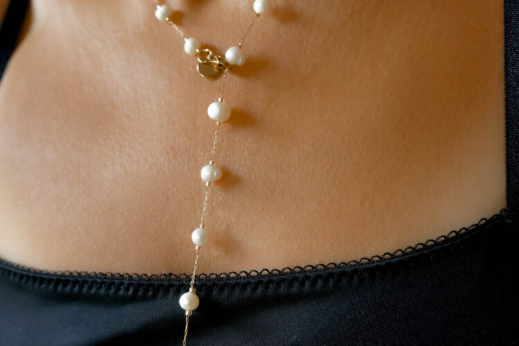 Long Freshwater Pearl Chain necklace - GG UNIQUE