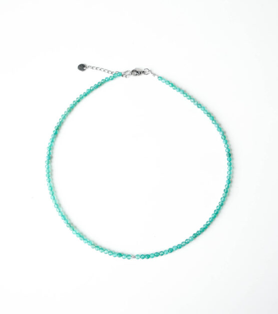 Green Agate Stone Necklace - GG UNIQUE