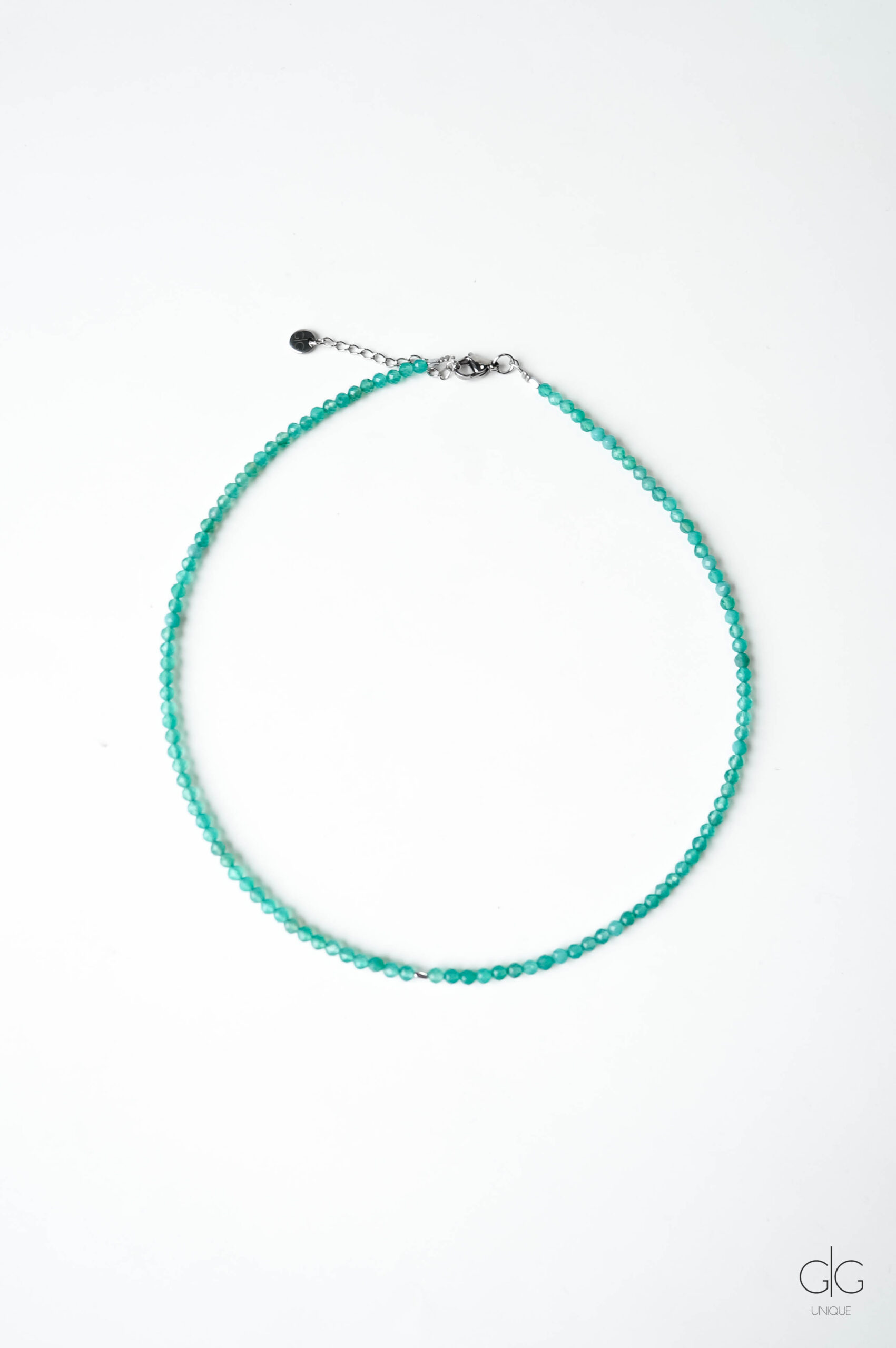 Green Agate Stone Necklace - GG UNIQUE