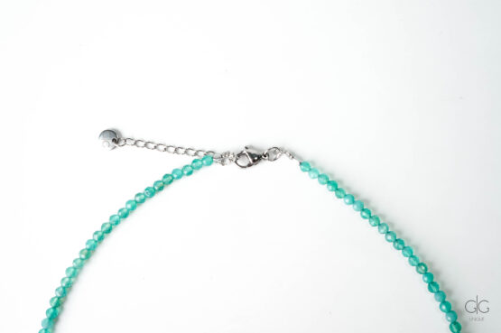Green Agate Stone Necklace - GG UNIQUE