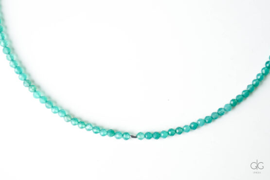 Green Agate Stone Necklace - GG UNIQUE