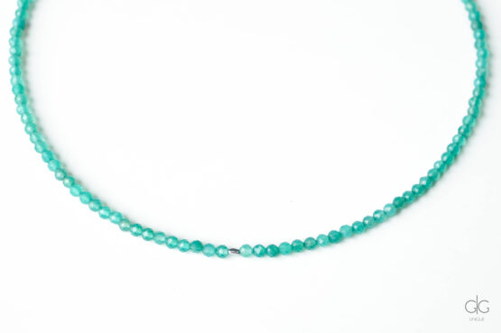 Green Agate Stone Necklace - GG UNIQUE