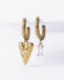 Versatile Heart and Zircon earrings - GG UNIQUE