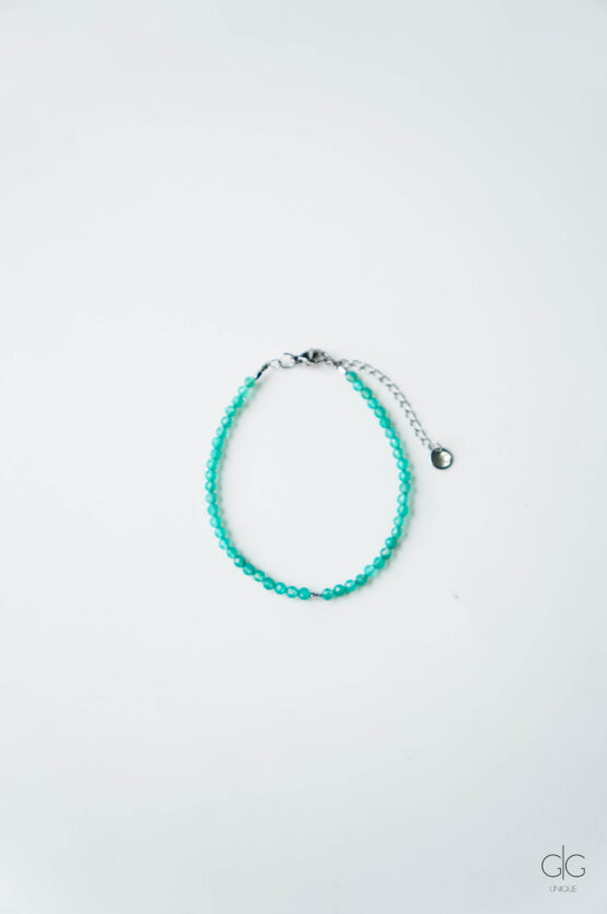 Green Agate Stone Bracelet - GG UNIQUE