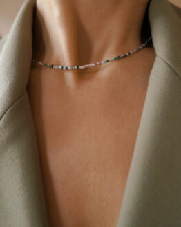 tourmaline stone necklace - GG UNIQUE