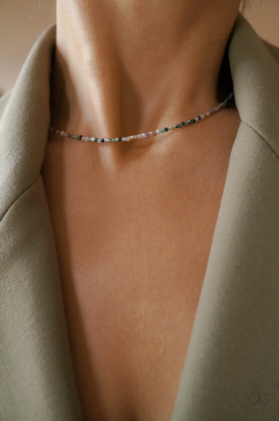 tourmaline stone necklace - GG UNIQUE