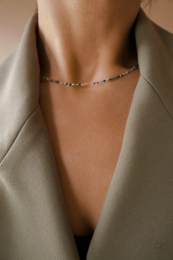 tourmaline stone necklace - GG UNIQUE