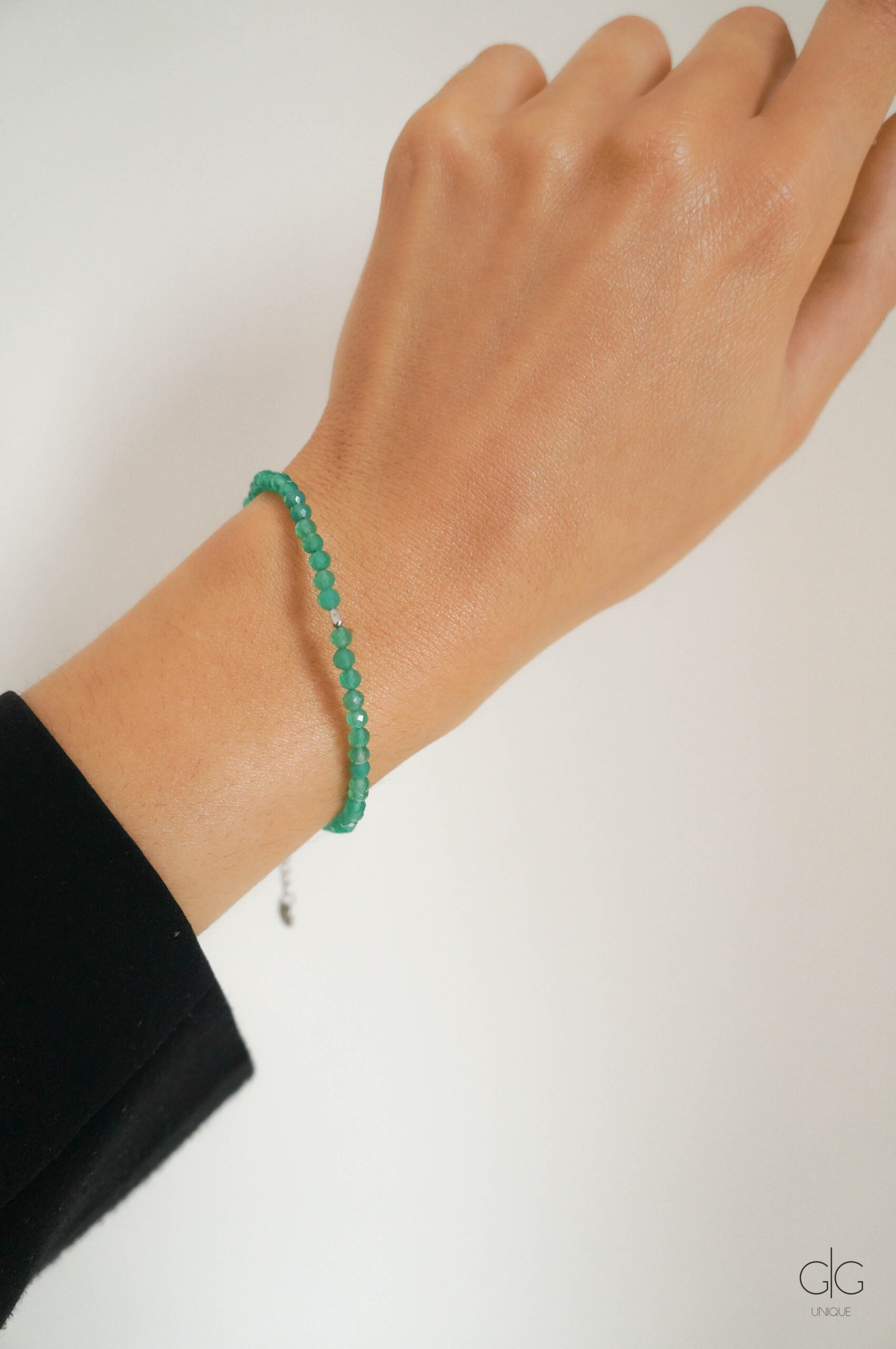 Green Agate Stone Bracelet - GG UNIQUE