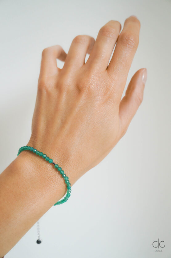 Green Agate Stone Bracelet - GG UNIQUE