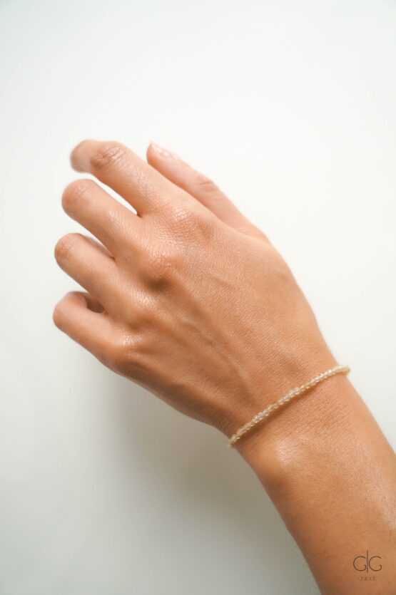 Citrine Stone Bracelet with Freshwater Pearl - GG UNIQUE